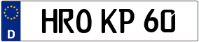 Trailer License Plate